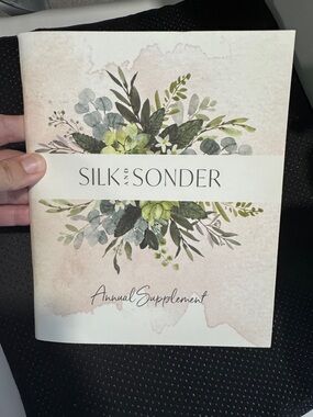 Silk and Sonder Annual Supplement Life Workbook - Green Floral Cover